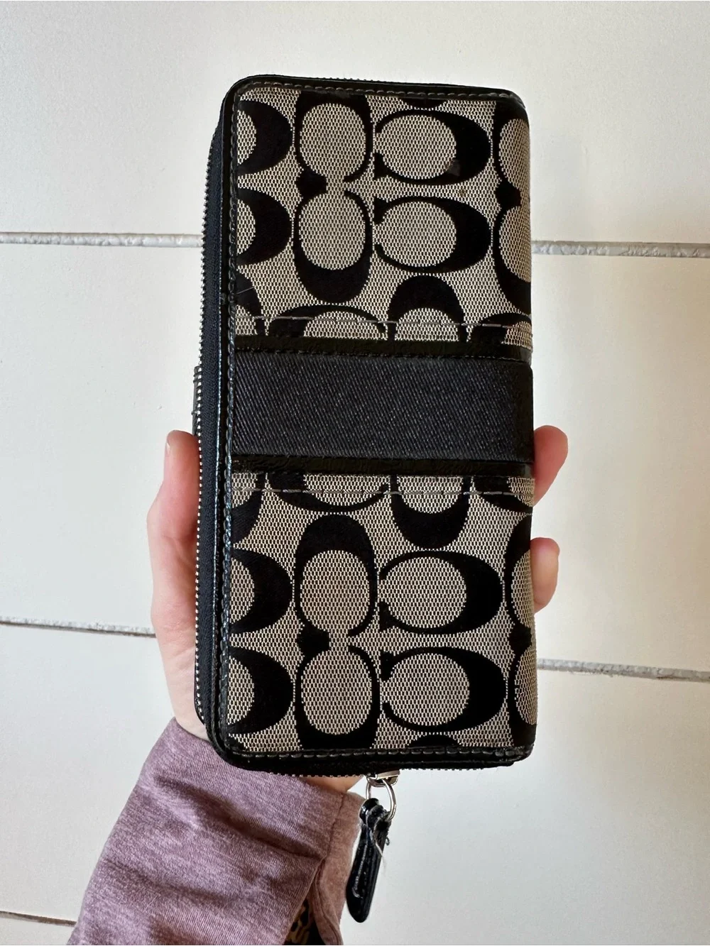 Coach black/gray Wallet - Picture 3 of 5